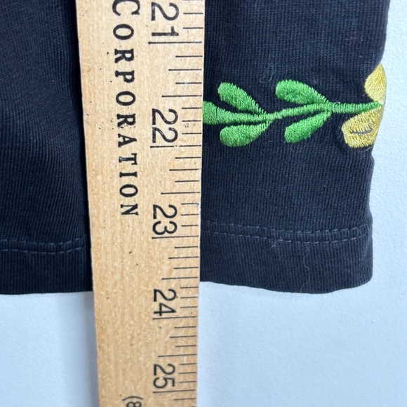 VTG Michael Simon Embroidered Cardigan L Lightweight Floral Boho Artsy Lagenlook - Picture 9 of 10